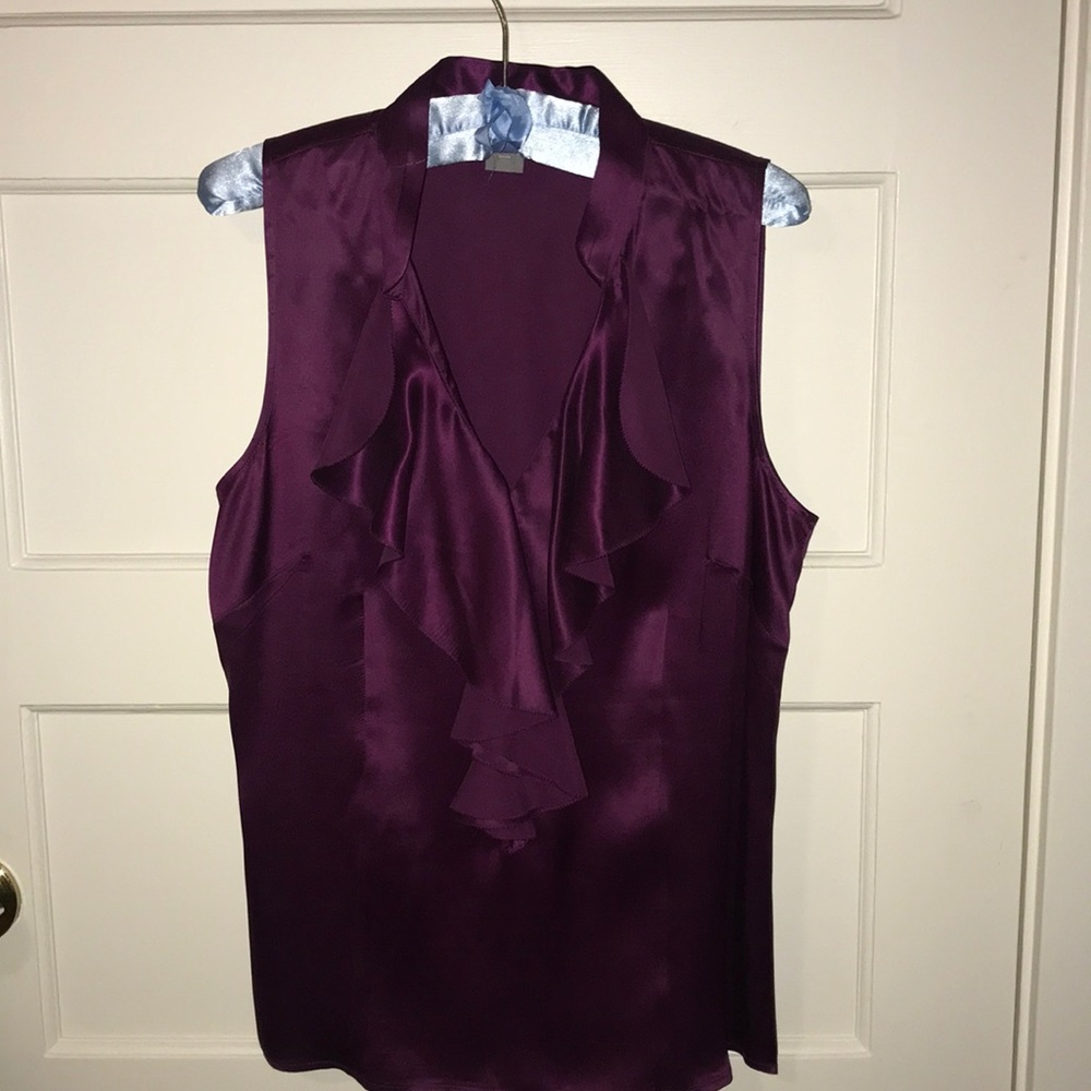 Ann Taylor silk plum colored top